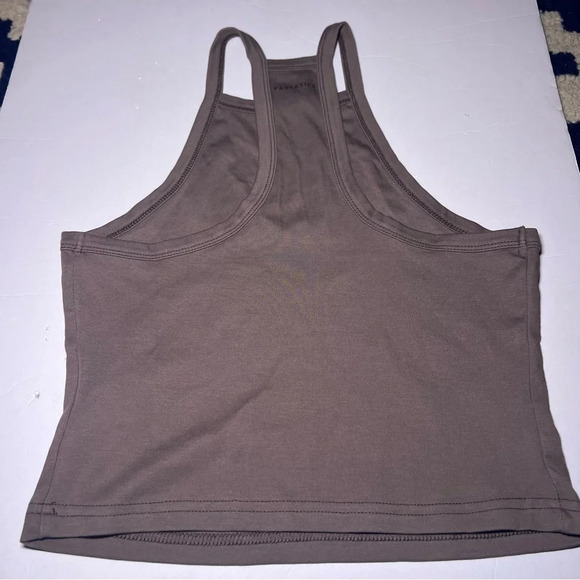 Fabletics Women's Live-In Butterfly Halter Tank Top Willow Bark Size Small Y2K - Picture 4 of 10